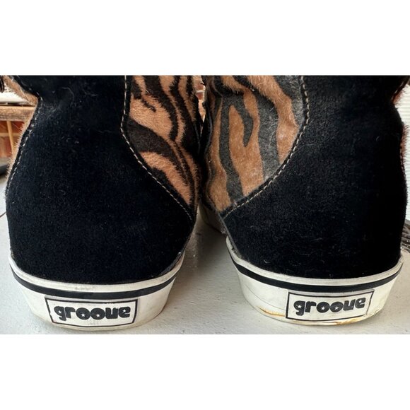 Women's Groove Brand High Top Fashion Sneakers Zebra Pattern Size 9 (READ) - Picture 16 of 16